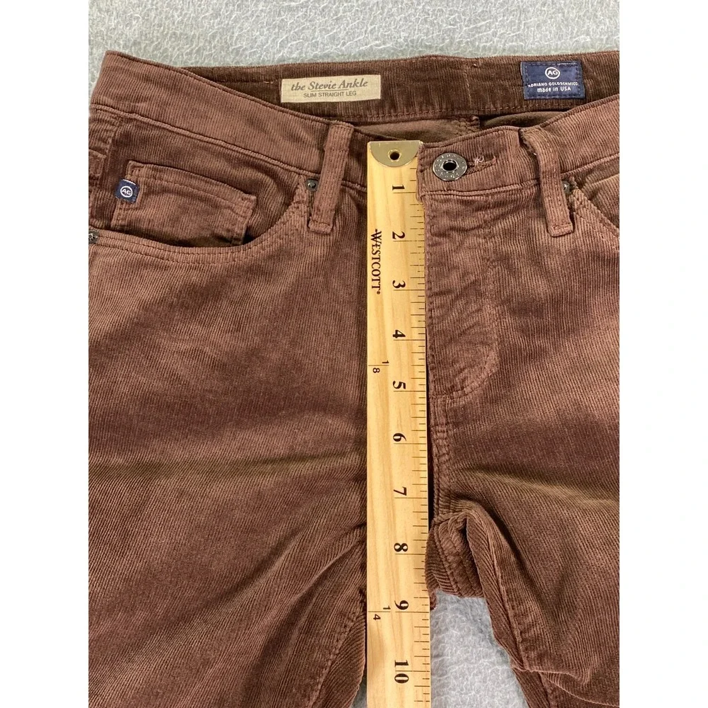 Adriano Goldschmied The Stevie Ankle Brown Corduroy 26R‎ (Fits 28) Preppy City